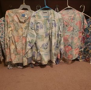 Assorted scrub tops